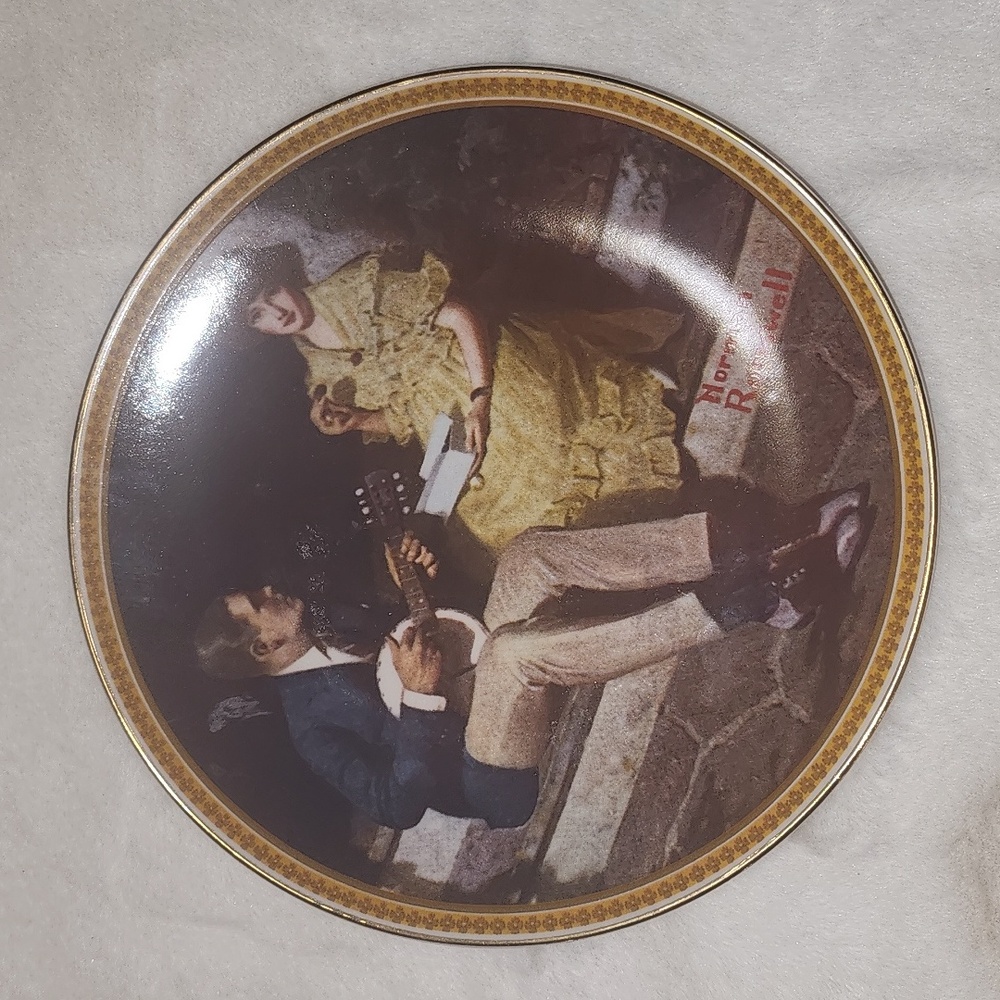 NORMAN ROCKWELL COLLECTOR PLATE. - Picture 1 of 3